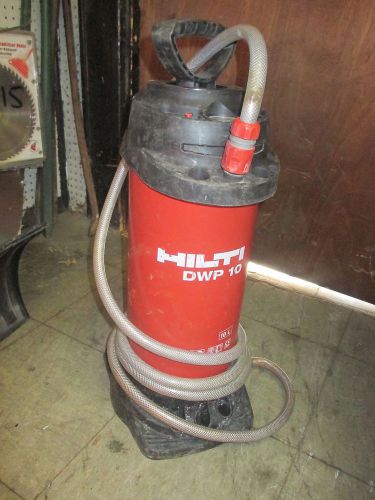HILTI DWP 10 WATER SUPPLY UNIT FOR CORE DRILL  2 1/2 GAL EXC COND