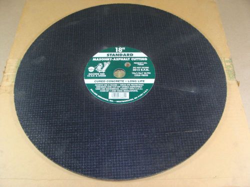 5 BULLARD ABRASIVES 76860 MASONRY ASPHALT SAW CUTTING WHEELS 18&#034; X 1/4&#034; X 1&#034; NEW