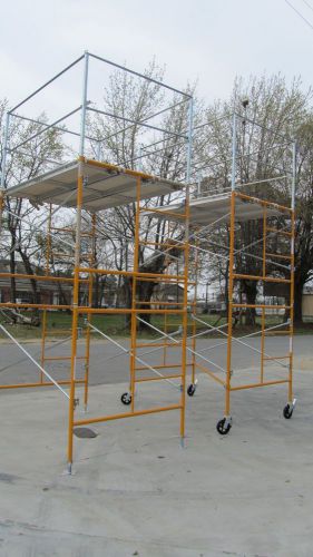 11&#039; stationary tower w/ budget safety rails for sale