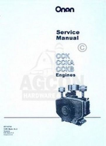 ONAN CCK CCKA &amp; CCKB Engine Service Shop Manual