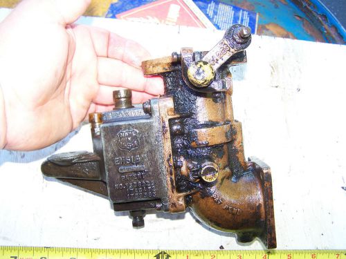 Old ensign caterpillar tractor brass carburetor hit miss gas engine steam oiler for sale