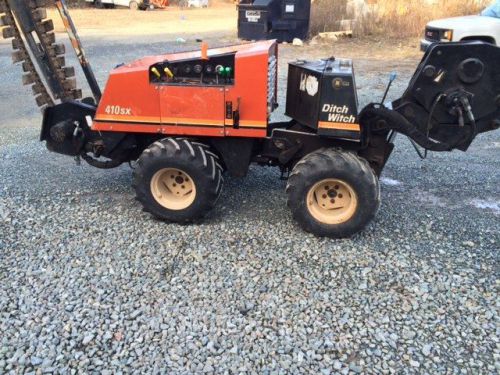 Ditch witch 410sx trencher 1757 hours vibratory cable plow boring machine for sale
