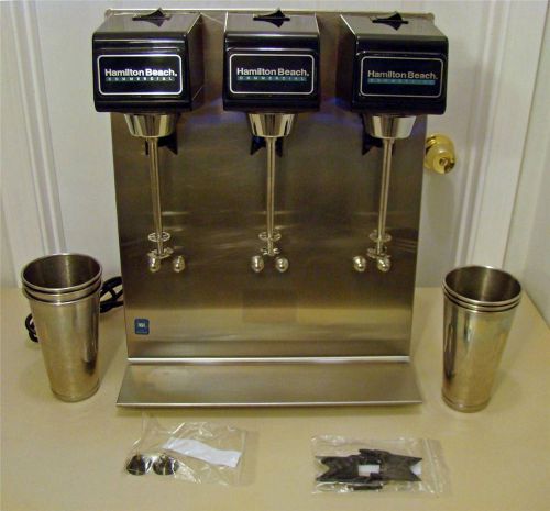 Hamilton beach commercial 3 head drink milkshake mixer model 950 - refurbished for sale