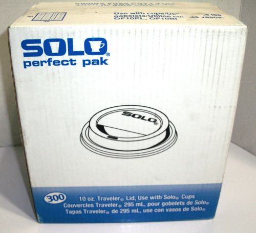 New 300 Ct White Solo 10 oz. Traveler Lids Solo Cups SLO310007