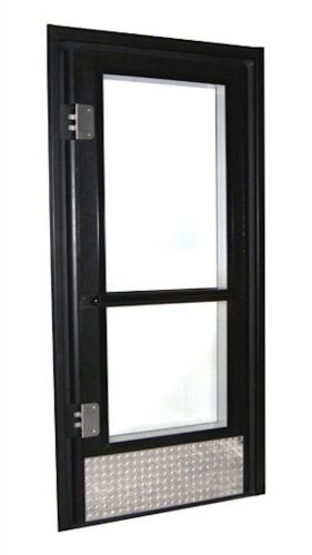 New heavy duty bi-swing glass beer cave door 36&#034; x 81&#034; - add windows/customize for sale