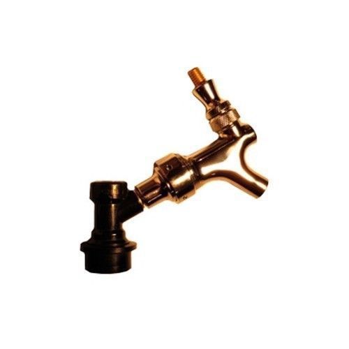 Chrome sampling faucet tap w/ ball lock for corny keg for sale