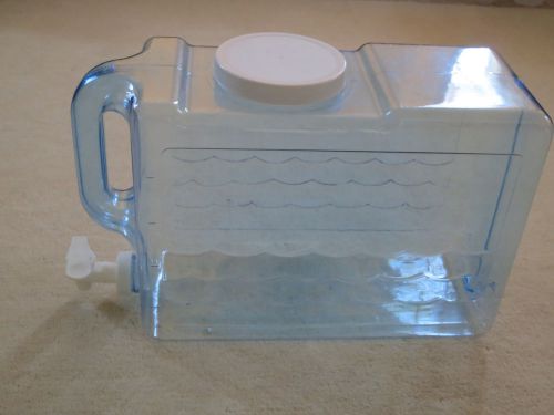 Beverage container clear for drink, water, juice, tea; 2.5 gal w/spout for sale