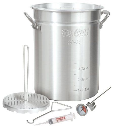 Bayou classic 3025 30-quart aluminum turkey fryer pot with accessories for sale