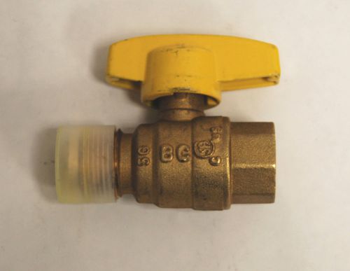 BrassCraft Gas Ball Valve with Cap ANS Z21.15/CGA 9.1 (10EA)