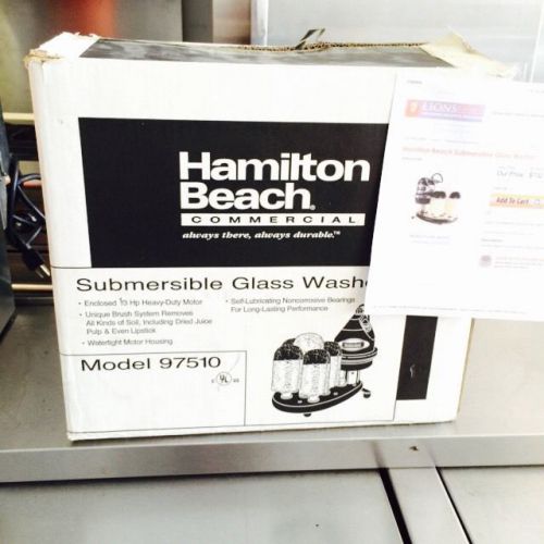 Hamilton Beach 97510 Submersible Bar Glass Washer - 120V $1000
