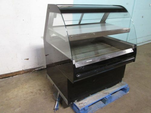 &#034; bki &#034;  h.d. commercial heated lighted 2 tier self-serve hot food merchandiser for sale