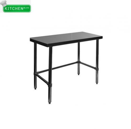 Open base flat top work table all stainless steel 24&#034;x36&#034; for sale