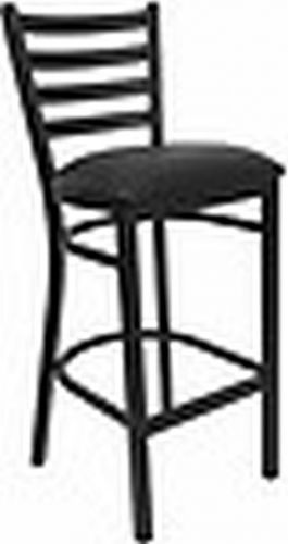 New metal designer restaurant barstools black vinyl seat**lot of 10 barstools*** for sale
