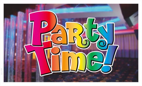 bb749 Party Time Bar Banner Shop Sign