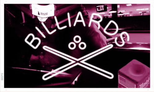 Ba590 billiards pool cue room bar pub banner shop sign for sale