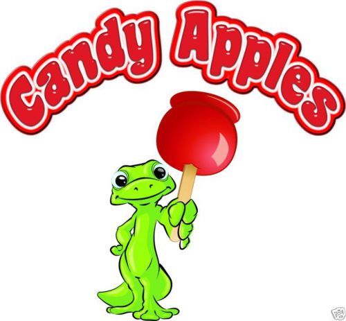 Candy Apples Fruit Stand Concession Food truck Menu Vinyl Sticker Decal 14&#034;