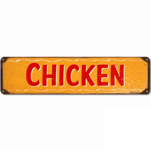 Restaurant Callout Chicken Steel Sign