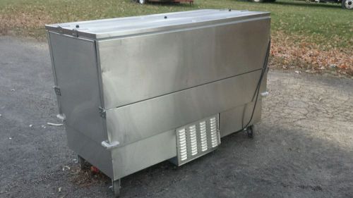 Stainless commercial milk cooler
