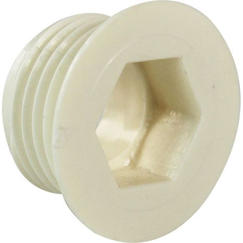 Beverage air white plastic threaded drain flange 205-150a for sale