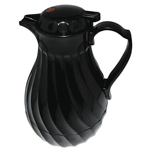 Hormel Poly Lined Black Swirl Design Carafe, 64 oz. Capacity. Sold as Each