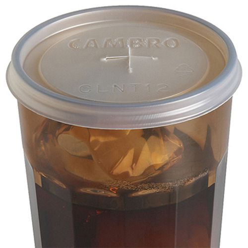 Cambro disposable lid fits 12 oz. newport tumbler, 1000pk translucent clnt12-190 for sale