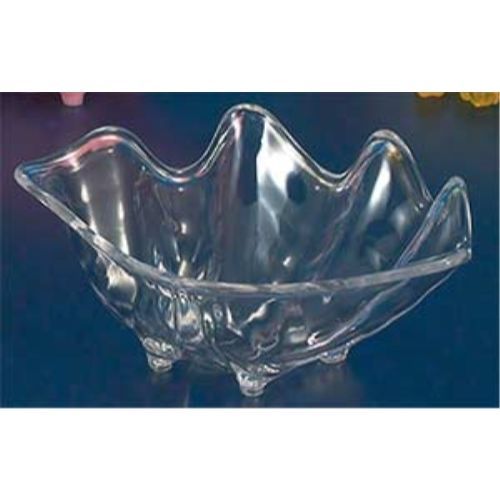 Serving Shell Display Bowl 8&#034; Clear Royal Industries NC 186 CLR - Set of 12
