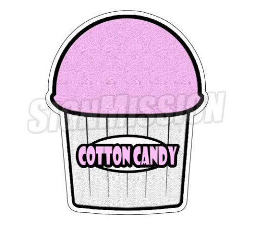 COTTON CANDY FLAVOR Italian Ice Decal shaved ice cart trailer stand sticker