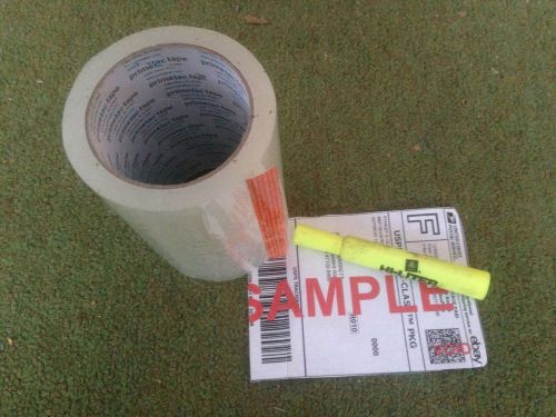 UNFOLDED 2 Mil Clear Label Protection TAPE  6&#034; Wide X 72 Yds Insulate Windows
