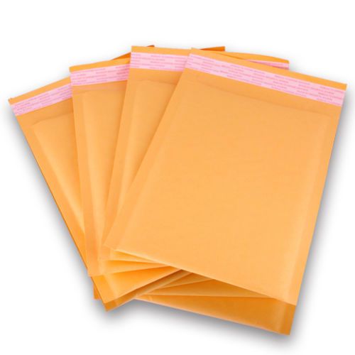 50 Qty #000 4x8&#034; Allied Kraft Bubble Mailer Padded Enevelope Bags - MTG / Yugioh