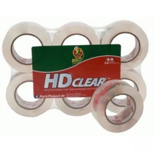 Duck Brand HD Clear High Performance Packaging Tape, 1.88-Inch x 109.3-Yard Roll