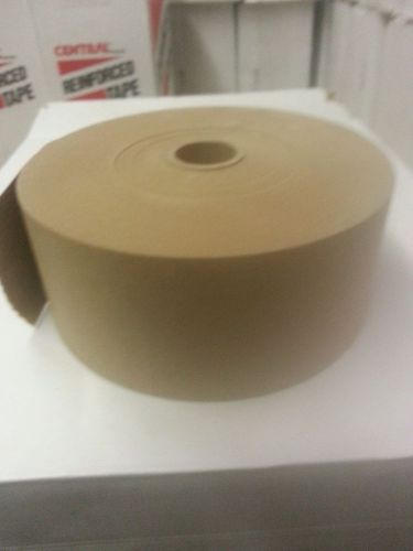 Gummed tape* non reinforced*5 rolls brown 200 ft roll !! butt rolls !! giveaway for sale
