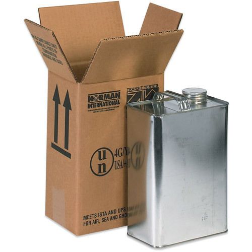 Box Partners Hazardous Materials Shipping Boxes, Holds 1 One Gallon F-Style Can