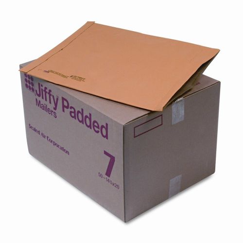 Sealed Air Corporation Jiffy Padded Mailer, Side Seam, #7, 50/Carton