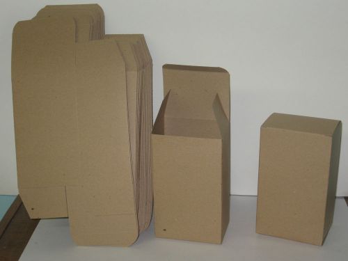 4&#034; x 3&#034; x 6 9/16 kraft reverse tuck folding carton 250pc for sale