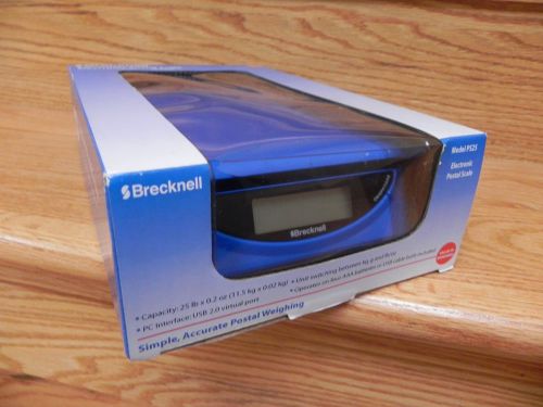 Brecknell electronic postal scale ps25 ps 25 blue 25lb usb 2.0 new box free ship for sale