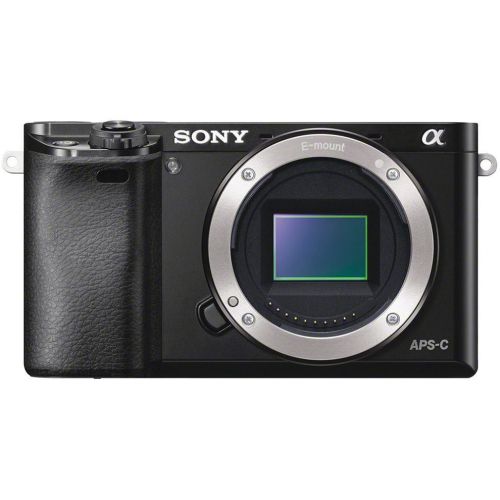 Sony alpha a6000 hd wi-fi digital camera body black 24.3mp new usa for sale
