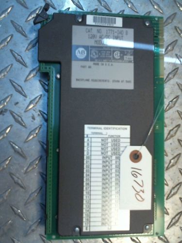 ALLEN BRADLEY INPUT MODULE 1771-IAD SER B