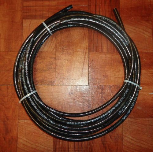 36&#039; feet parker parflex hydraulic hose 550h-3 sae 100rt 3/16&#034; dia 3250 psi  new for sale