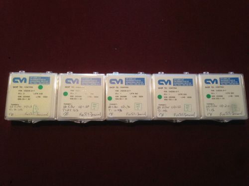Neutral density optical filter set, 5 filters, from cvi for sale