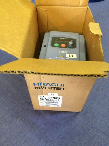 Hitachi vfd variable frequency drive, l100-007hfu, 1 hp, 0.75 kw, 460v for sale