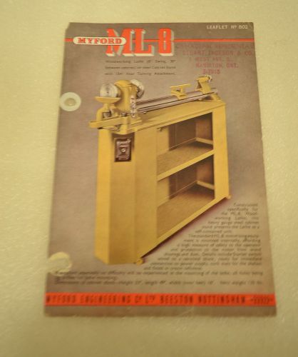 MYFORD Lathe Super Seven 7 Ml7  ML8 Brochure GROUP LOT (7 Items)  (JRW #006)