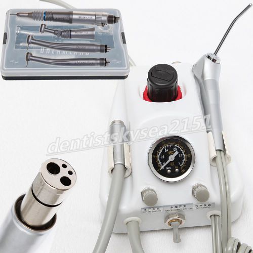 Dental air turbine unit 4h + 2* high &amp; 1 low speed handpiece kit nsk style motor for sale