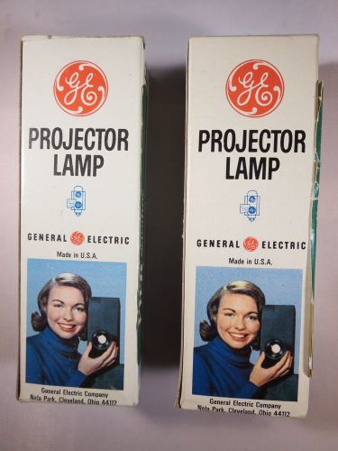 Lot of 2 Vintage CEB Projector Lamp Bulb 100 W, 115-125 V, GE Brand, New Old