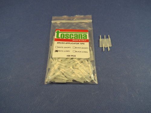 Dental brush applicators tips white short bag /100 toscana original for sale