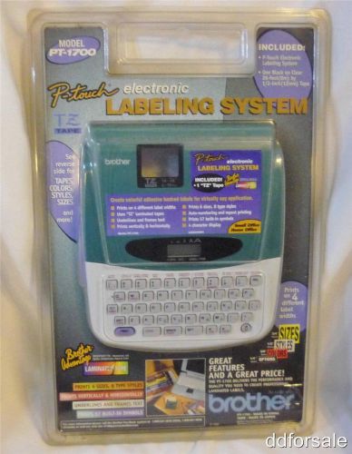 P-Touch Labeling System PT-1700 26 Foot Tape Included New in Package by Brother