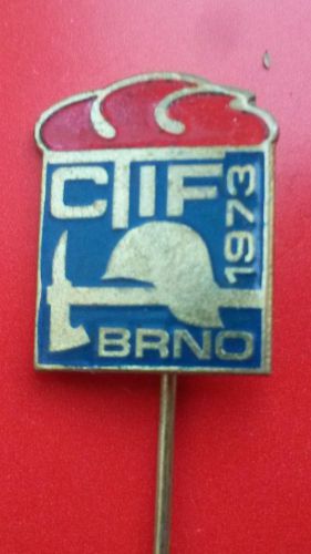 fire rescue ctif Brno 1973 international competetion of Firefighters badge