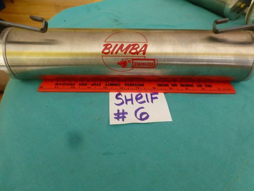Bimba Stainless steel Cylinder apx 13&#034; pnuematic PF D-54689-A-13
