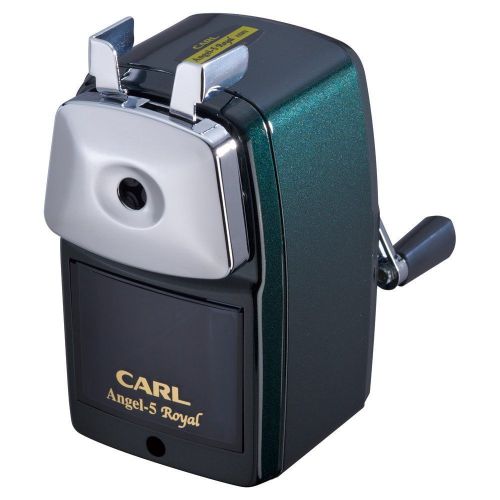 Carl angel-5 royal hand-cranked pencil sharpener  a5ry-g green  japan f/s for sale