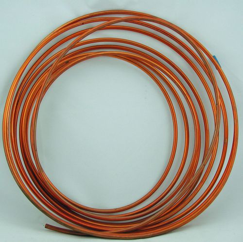 Coiled copper tubing for refrigeration-1/4&#034; od- approximately 25 feet for sale