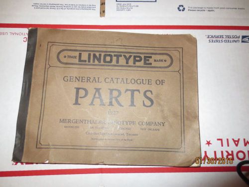 1927 Mergenthaler Linotype Parts Catolog 1932 Price list 356